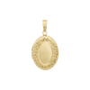ITI NYC Special Order Only: Embossed Oval Locket in 14K Yellow Gold (30 x 17 mm)
