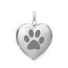 Plain Heart Locket in Sterling Silver with Optional Engraving (15 mm - 26 mm)