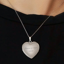 Load image into Gallery viewer, ITI NYC Plain Heart Locket in Sterling Silver with Optional Engraving (22 x 15 mm - 34 x 26 mm)
