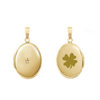ITI NYC Oval Locket with Diamonds in 14K Gold Filled with Optional Engraving (30 x 16 mm - 38 x 23 mm)