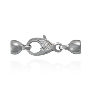 ITI NYC Lobster Pearl Clasps with Diamonds (7 x 26 mm - 11.6 x 38 mm)