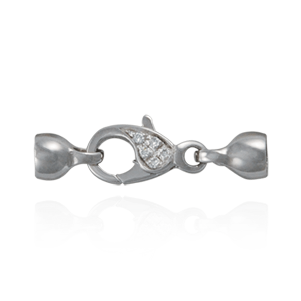 ITI NYC Lobster Pearl Clasps with Diamonds (7 x 26 mm - 11.6 x 38 mm)