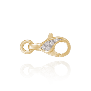 ITI NYC Lobster Locks With Diamonds (6.8 x 17.2 mm)