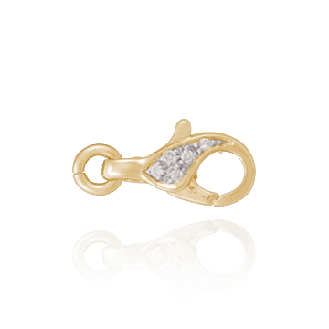 ITI NYC Lobster Locks With Diamonds (6.8 x 17.2 mm)