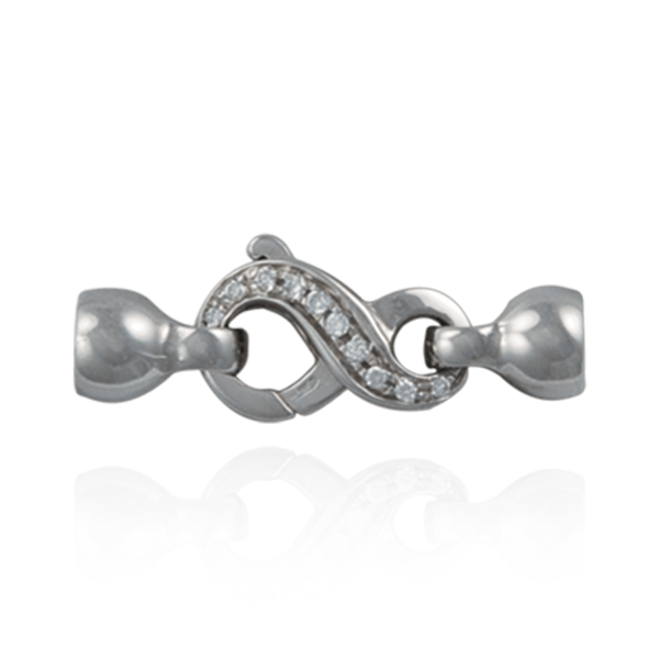 ITI NYC Lobster Pearl Clasps with Diamonds (8.3 x 25.8 mm)