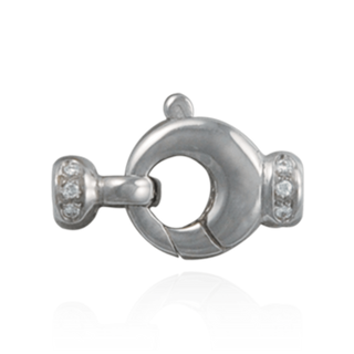 ITI NYC Lobster Pearl Clasps with Diamonds (6.9 x 16.5 mm - 10.8 x 18 mm)