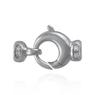 ITI NYC Lobster Pearl Clasps with Diamonds (6.9 x 16.5 mm - 10.8 x 18 mm)