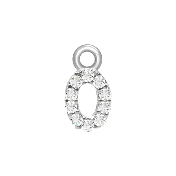 Block Initials (8.57mm) (100% Polished - Includes CZs)