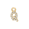 Block Initials (8.57mm) (100% Polished - Includes CZs)