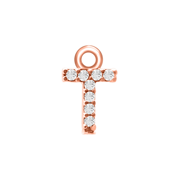 Block Initials (8.57mm) (100% Polished - Includes CZs)