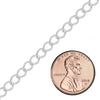 Bulk / Spooled Light Curb Chain in Sterling Silver (2.90 mm - 3.90 mm)