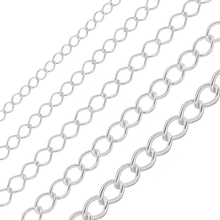 Load image into Gallery viewer, Bulk / Spooled Light Curb Chain in Sterling Silver (1.80 mm - 3.90 mm)

