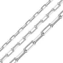 Load image into Gallery viewer, Bulk / Spooled Light Elongated Diamond Cut Cable Chain in Sterling Silver (1.50 mm - 2.70 mm)
