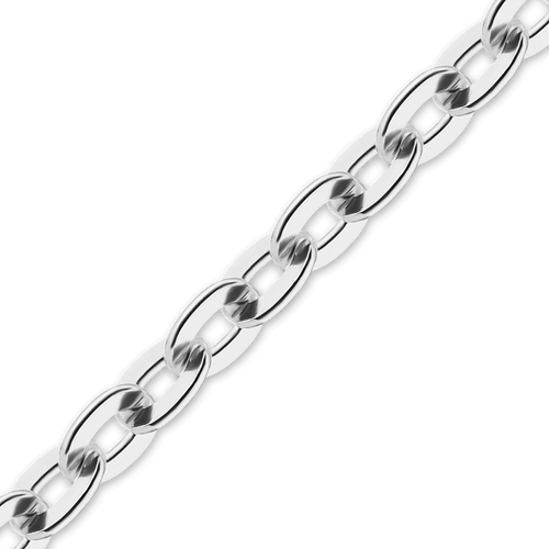 Bulk / Spooled Light Flat Cable Chain in Sterling Silver (1.20 mm - 2.30 mm)