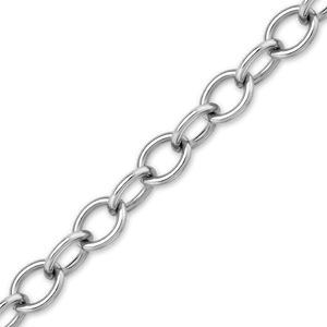 Bulk / Spooled Light Round Cable Chain in 14K White Gold (1.00 mm - 4.60 mm)