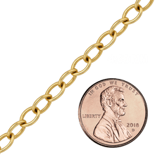 Load image into Gallery viewer, Bulk / Spooled Light Round Cable Chain in 14K &amp; 18K Yellow Gold (1.00 mm - 6.80 mm)
