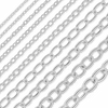 Bulk / Spooled Light Round Cable Chain in Sterling Silver (1.30 mm - 7.30 mm)