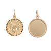 Gold-Filled Round Saint Christopher Medallion (5/8 inch - 1 inch)