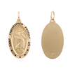 Gold-Filled Oval Saint Christopher Medallion (5/8 inch - 1 inch)