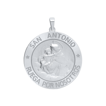 Load image into Gallery viewer, Sterling Silver Round San Antonio Medallion (5/8 inch - 1 inch)
