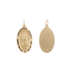 Gold-Filled Oval Saint Christopher Medallion (5/8 inch - 1 inch)