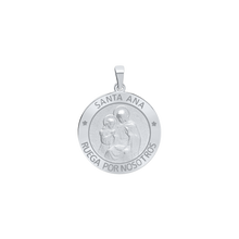 Load image into Gallery viewer, Sterling Silver Round Santa Ana Medallion (5/8 inch - 1 inch)
