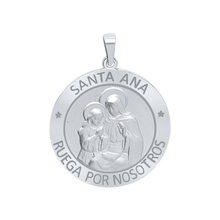 Load image into Gallery viewer, Sterling Silver Round Santa Ana Medallion (5/8 inch - 1 inch)
