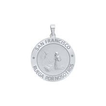 Load image into Gallery viewer, Sterling Silver Round San Francisco Medallion (5/8 inch - 1 inch)
