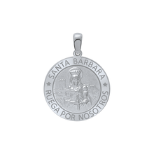 Load image into Gallery viewer, Sterling Silver Round Santa Bárbara Medallion (5/8 inch - 1 inch)
