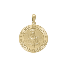 Load image into Gallery viewer, 14K Gold Round Santa Bárbara Medallion (5/8 inch - 1 inch)
