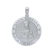 Load image into Gallery viewer, Sterling Silver Round Santa Bárbara Medallion (5/8 inch - 1 inch)
