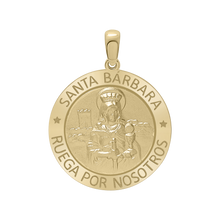Load image into Gallery viewer, 14K Gold Round Santa Bárbara Medallion (5/8 inch - 1 inch)
