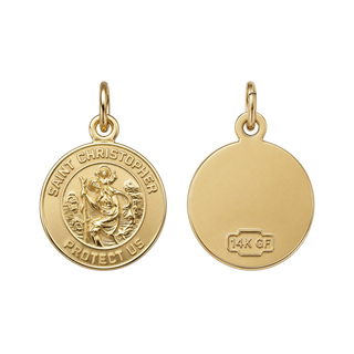 St. Christopher Charm in Gold-Filled