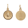 Gold-Filled Round Miraculous Medallion (1/2 inch - 1 inch)