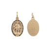 Gold-Filled Oval Miraculous Medallion (5/8 inch - 1 inch)