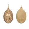 Gold-Filled Oval Miraculous Medallion (5/8 inch - 1 inch)