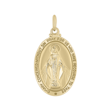Load image into Gallery viewer, Gold-Filled Oval Miraculous Medallion (5/8 inch - 1 inch)
