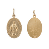 Gold-Filled Oval Miraculous Medallion (5/8 inch - 1 inch)