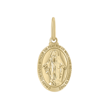 Load image into Gallery viewer, Gold-Filled Oval Miraculous Medallion (5/8 inch - 1 inch)
