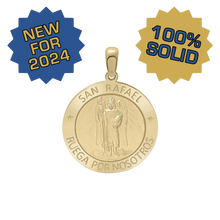 Load image into Gallery viewer, 14K Gold Round San Rafael Medallion (3/4 inch)
