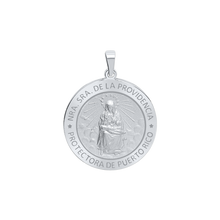 Load image into Gallery viewer, Sterling Silver Round Nuestra Señora de la Providencia Medallion (5/8 inch - 1 inch)
