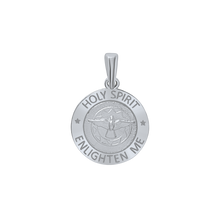 Load image into Gallery viewer, Sterling Silver Round Holy Spirit Medallion (5/8 inch - 1 inch)
