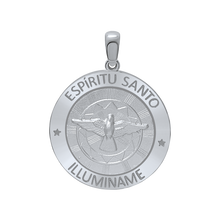 Load image into Gallery viewer, Sterling Silver Round Espíritu Santo Medallion (5/8 inch - 1 inch)

