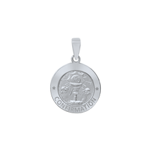 Load image into Gallery viewer, Sterling Silver Round Confirmation with Chalice Medallion (1/2 inch - 1 inch)
