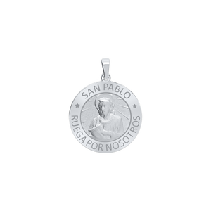 Sterling Silver Round San Pablo Medallion (5/8 inch - 1 inch)