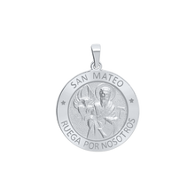Load image into Gallery viewer, Sterling Silver Round San Mateo Medallion (5/8 inch - 1 inch)
