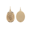 Gold-Filled Oval Saint Joseph Medallion (3/4 inch - 1 inch)