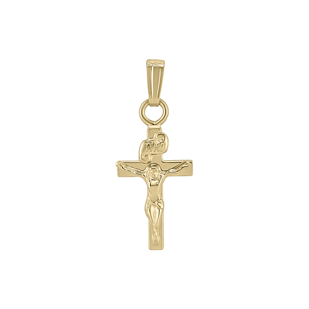 Gold-Filled Crucifix Medallion (1/2 inch)