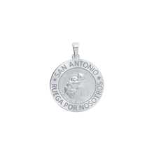 Load image into Gallery viewer, Sterling Silver Round San Antonio Medallion (5/8 inch - 1 inch)
