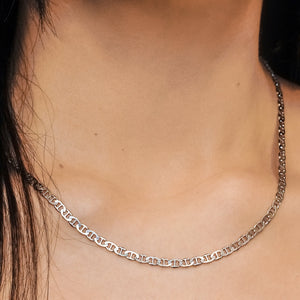 Madison Ave. Mariner Chain Necklace in Sterling Silver